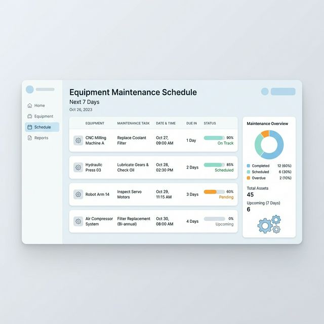 Maintenance Module Preview